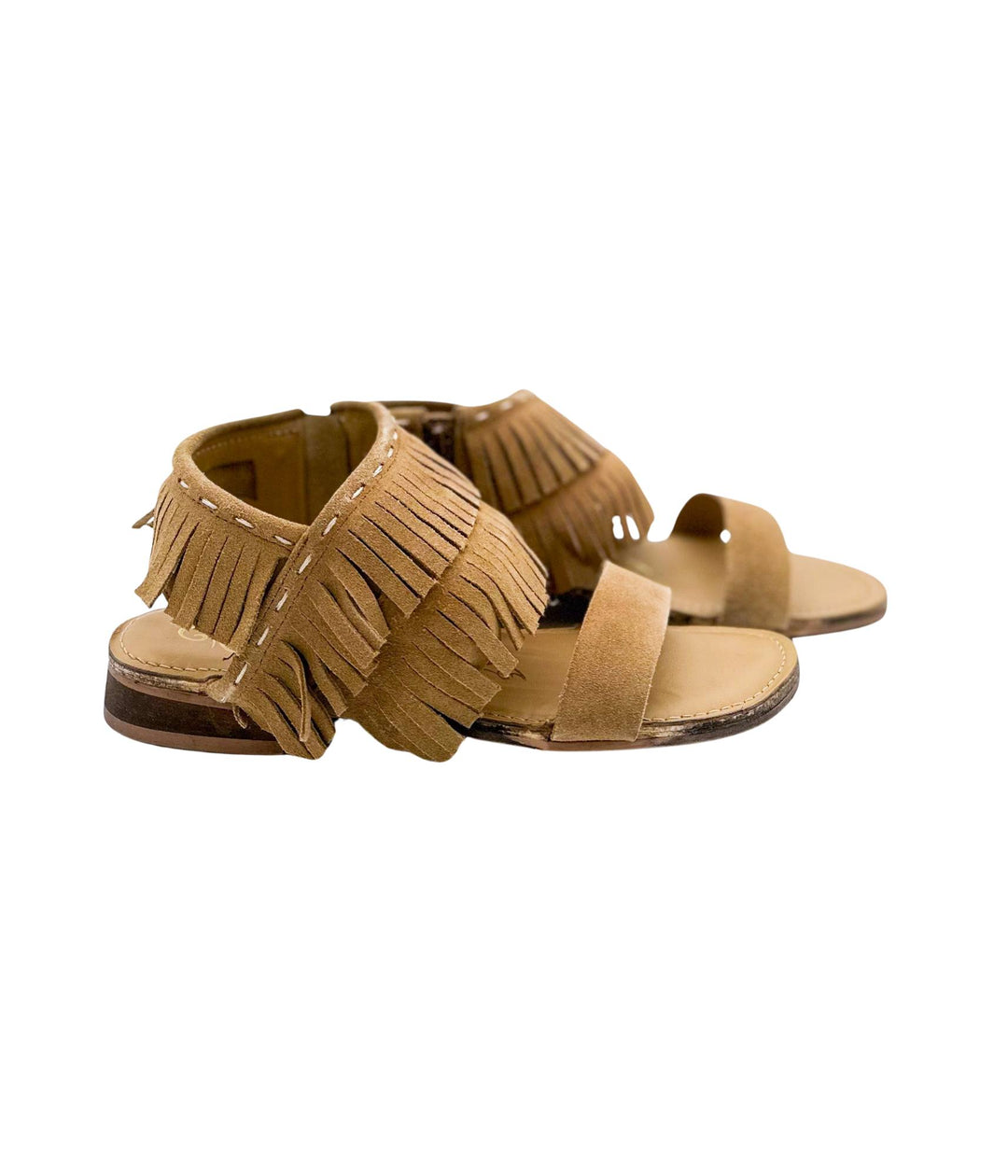 Shoes - Fringe Star Sandal In Tan