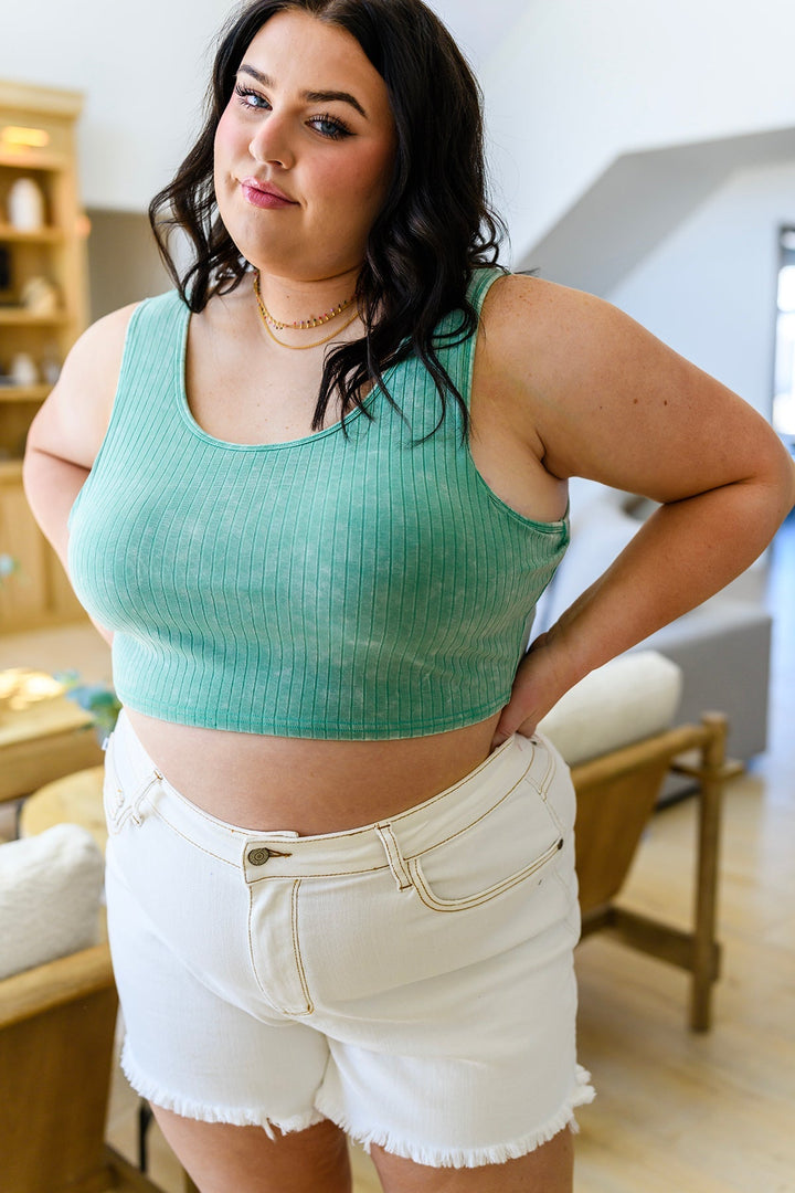 Womens - Get On My Level Cropped Cami In Mint