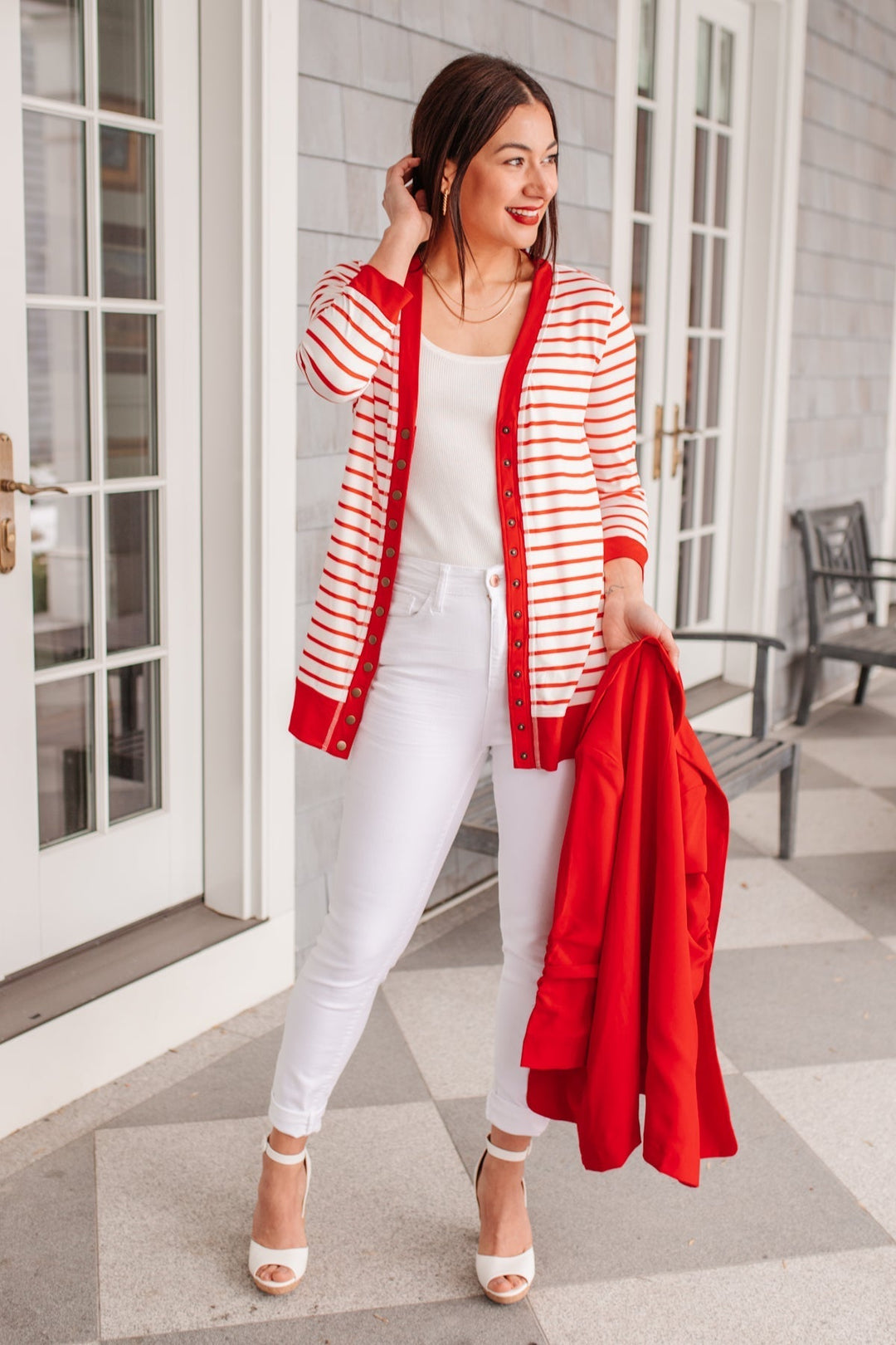 Womens - Have You Heard Cardigan In Red
