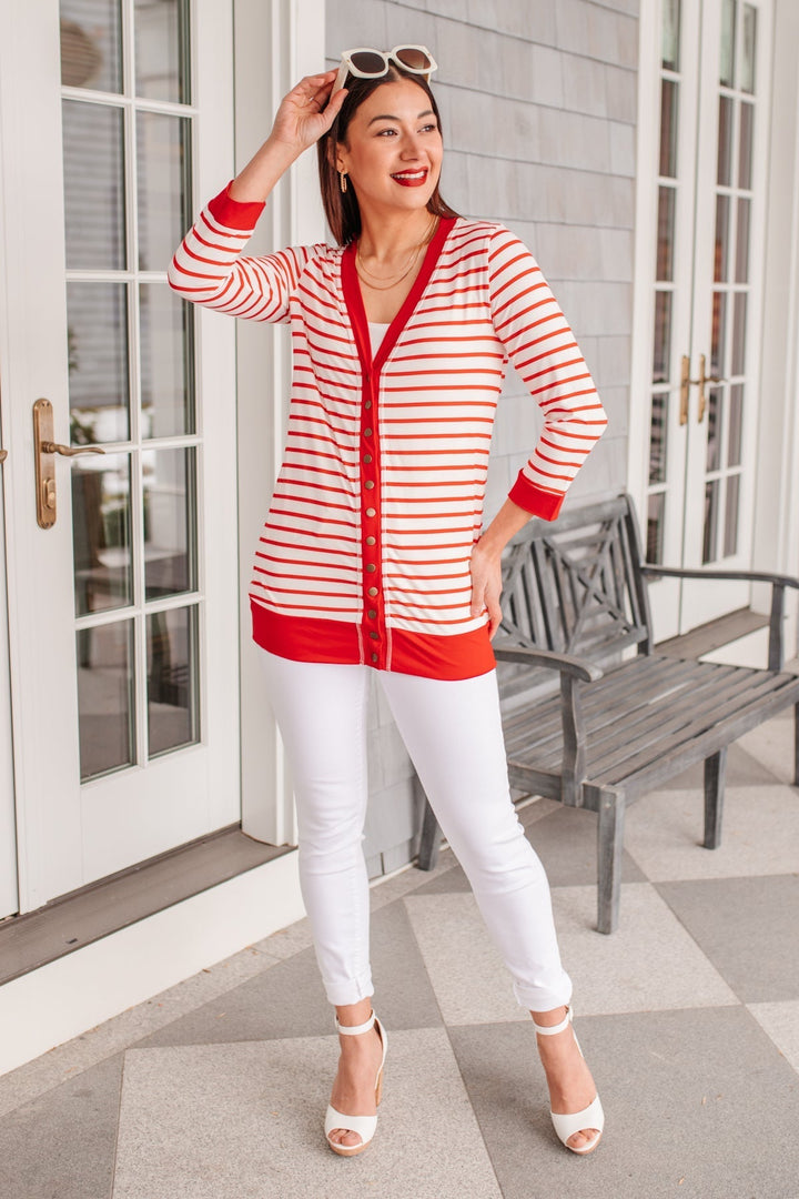 Womens - Have You Heard Cardigan In Red