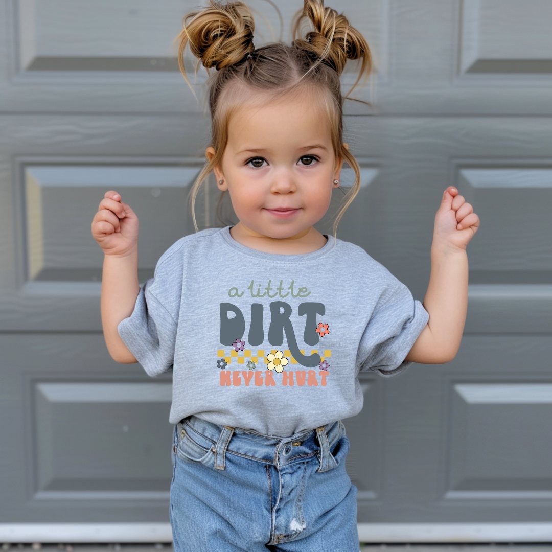 A Little Dirt Never Hurt Youth & Toddler Graphic Tee-Ever Joy