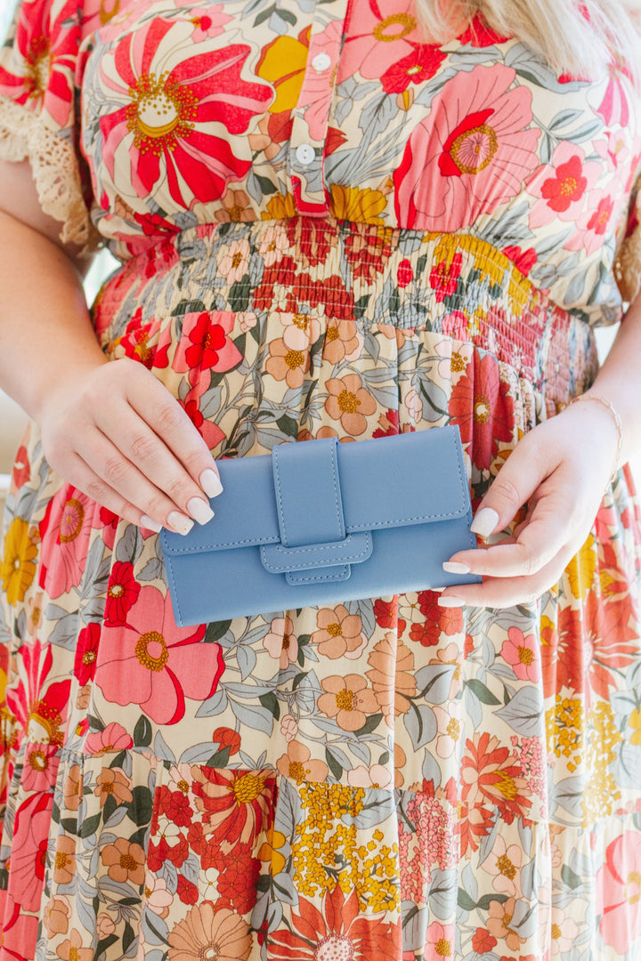 Womens - Hello Spring Oversized Wallet In Light Blue