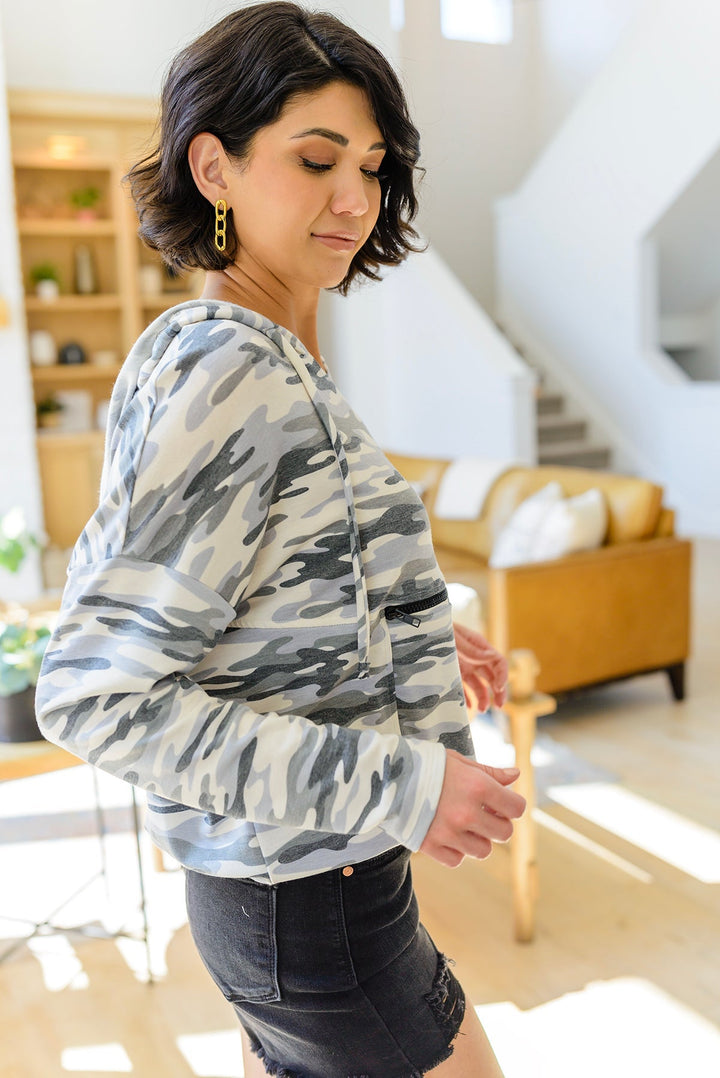 Womens - Hide And Seek Camo Hoodie