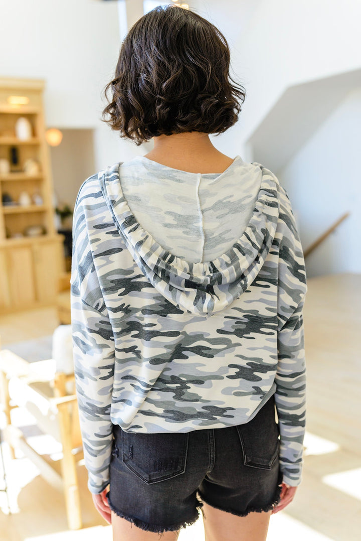 Womens - Hide And Seek Camo Hoodie