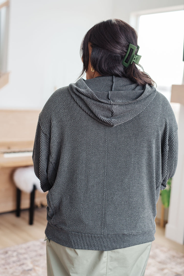 Womens - Hold Thought Rib Knit Hoodie