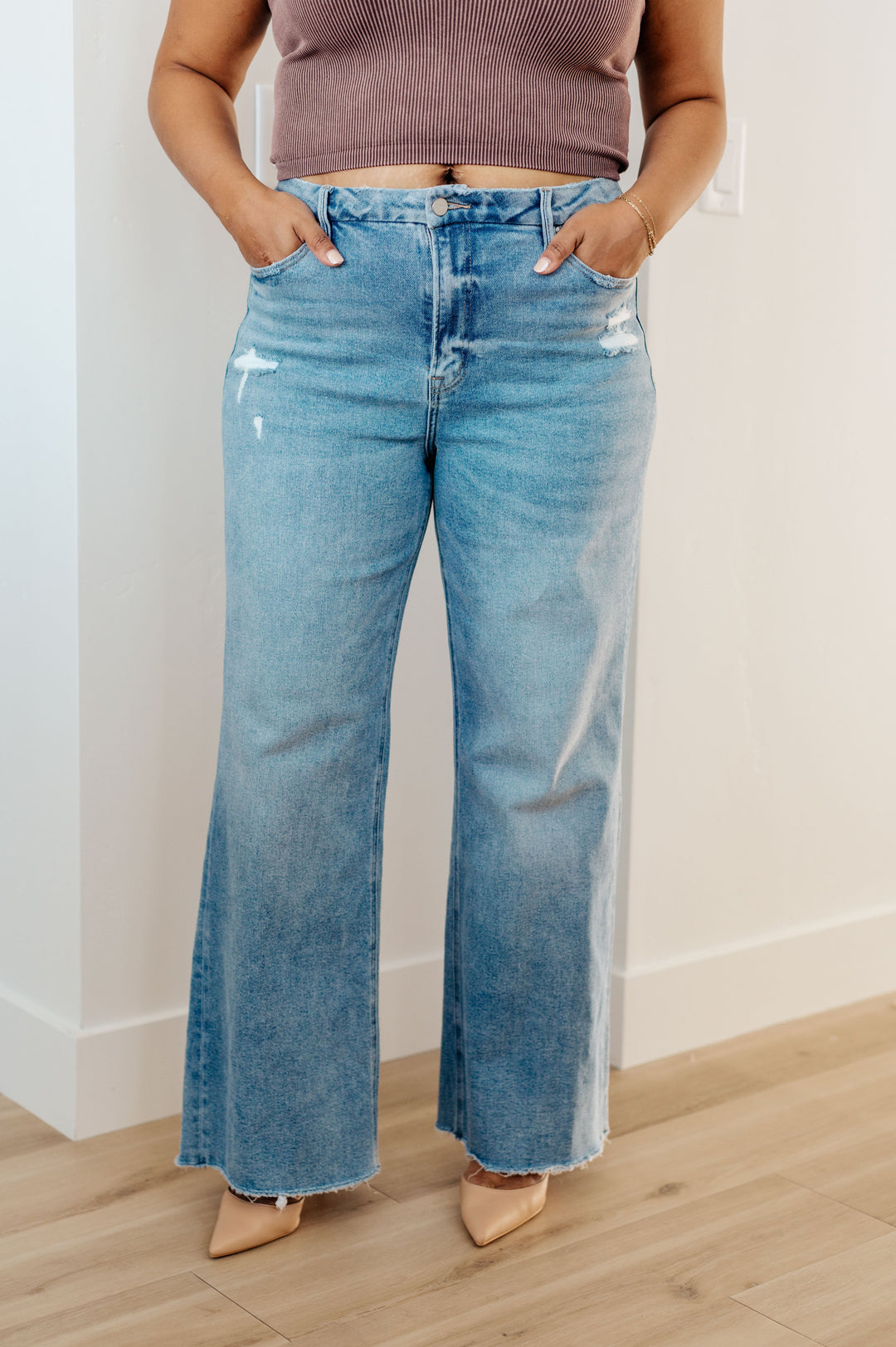 Womens - Hope High Rise Wide Leg Jeans