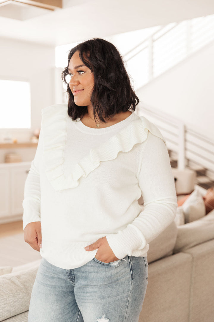 Womens - I Choose You Sweater In Ivory