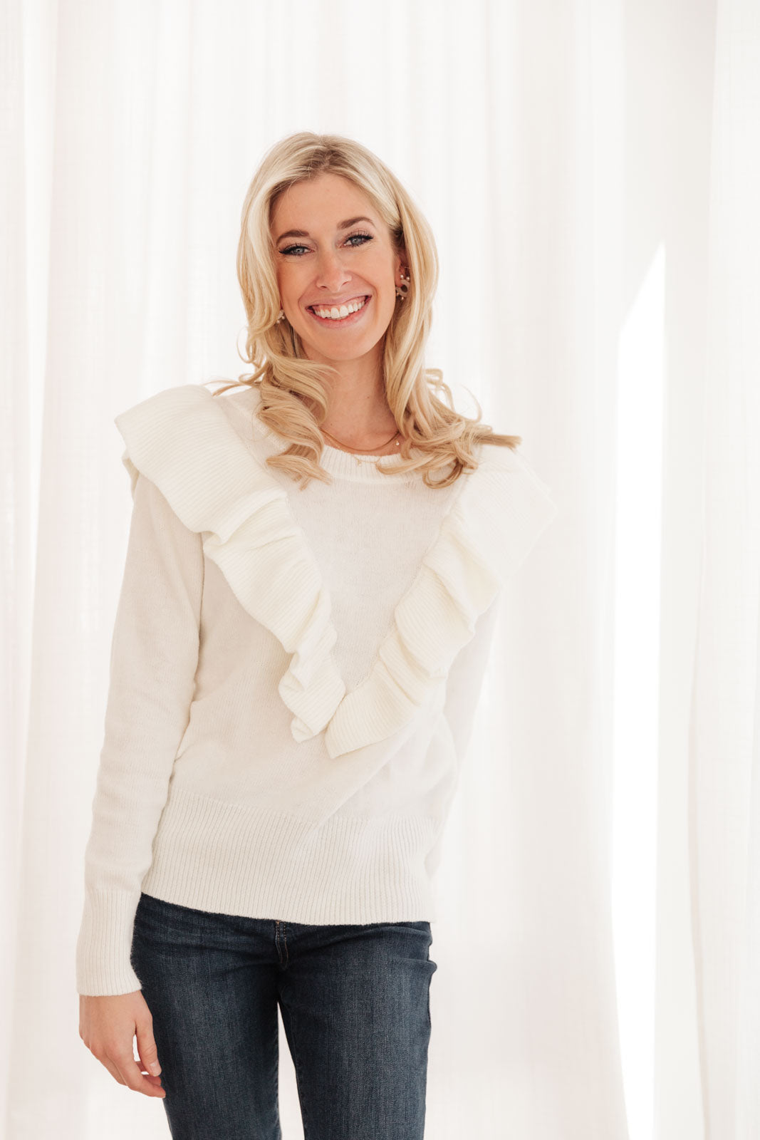 Womens - I Choose You Sweater In Ivory