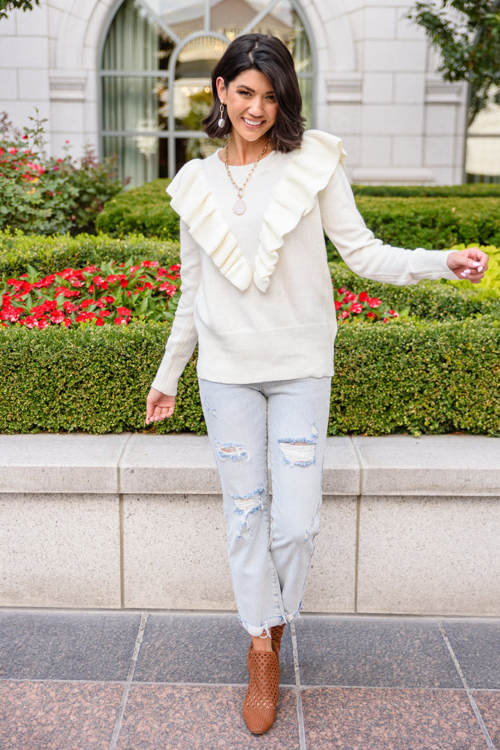 Womens - I Choose You Sweater In Ivory