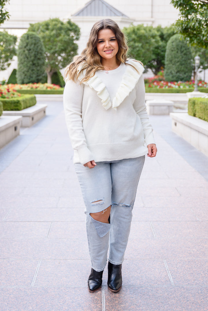 Womens - I Choose You Sweater In Ivory