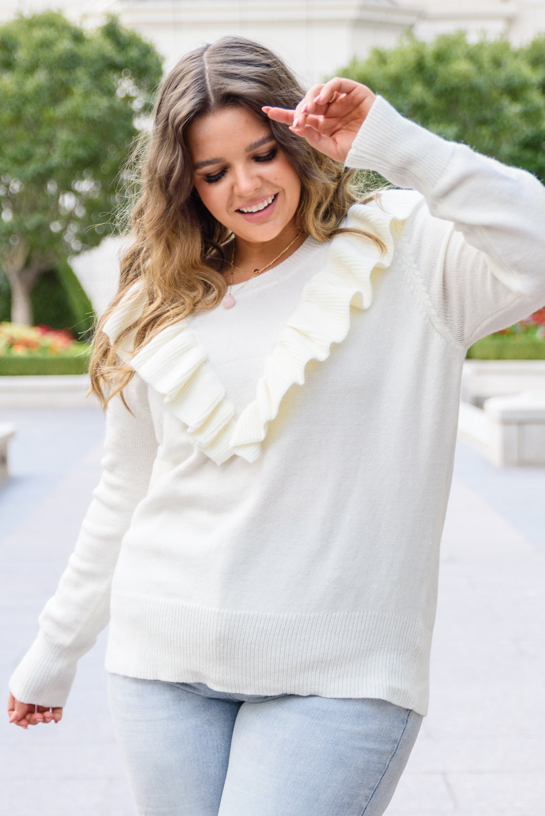 Womens - I Choose You Sweater In Ivory