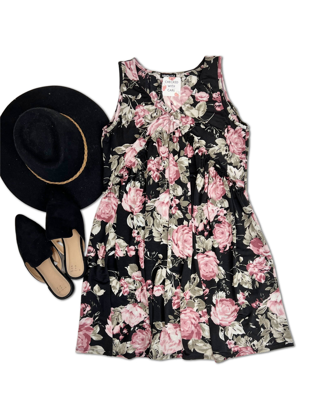 Roses In The Night - Swing Dress