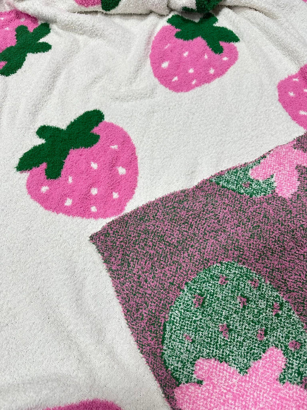 Strawberry Luxury Blanket