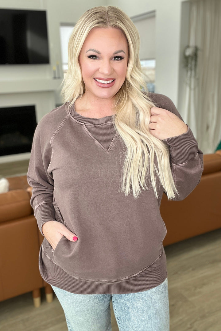 Womens - Hands Down Favorite Sweatshirt In Mahogany