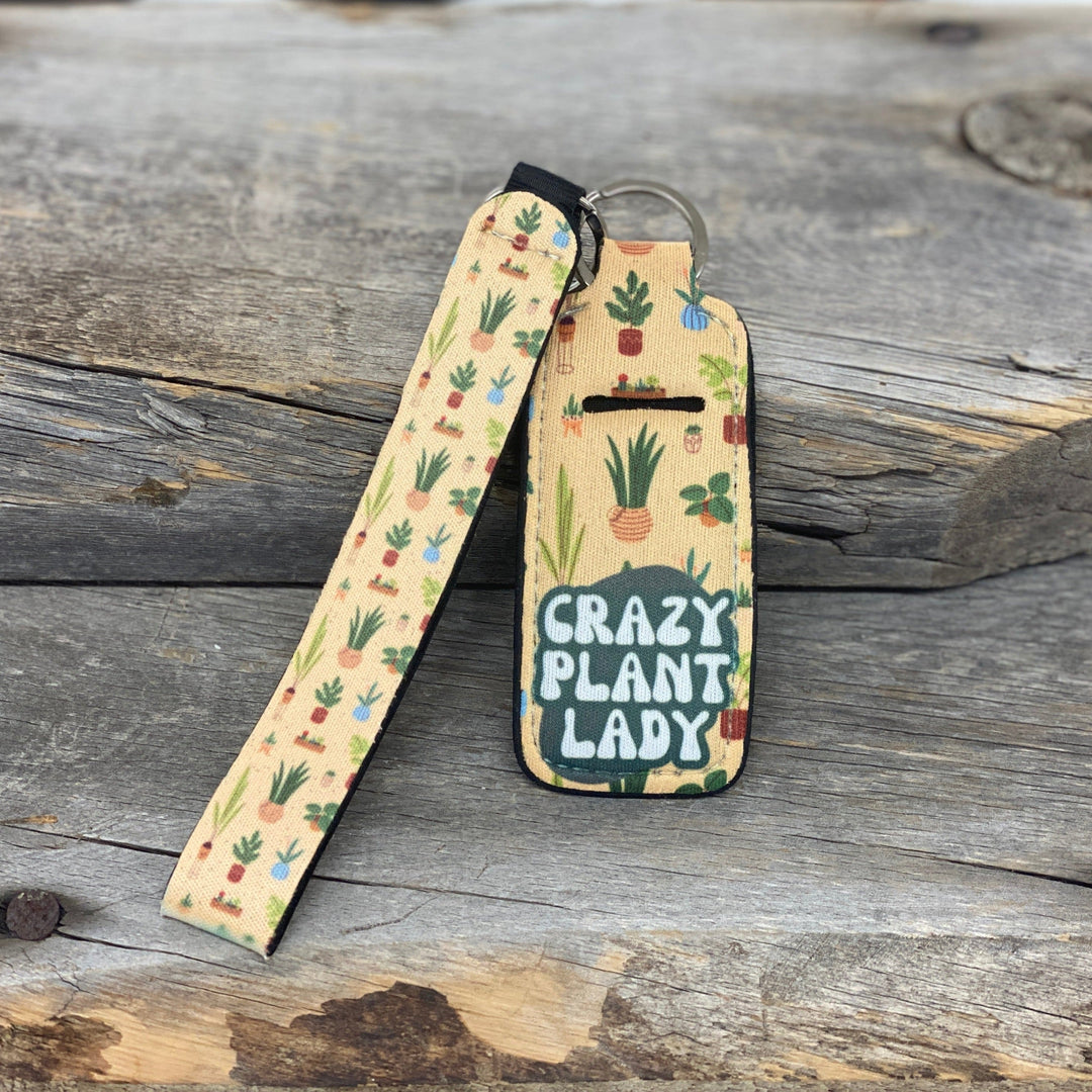 Plant Lady Chapstick Keychain Holder