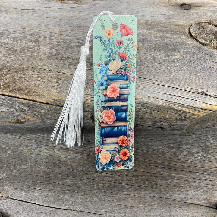 Tranquil Turquoise Floral Bookmark