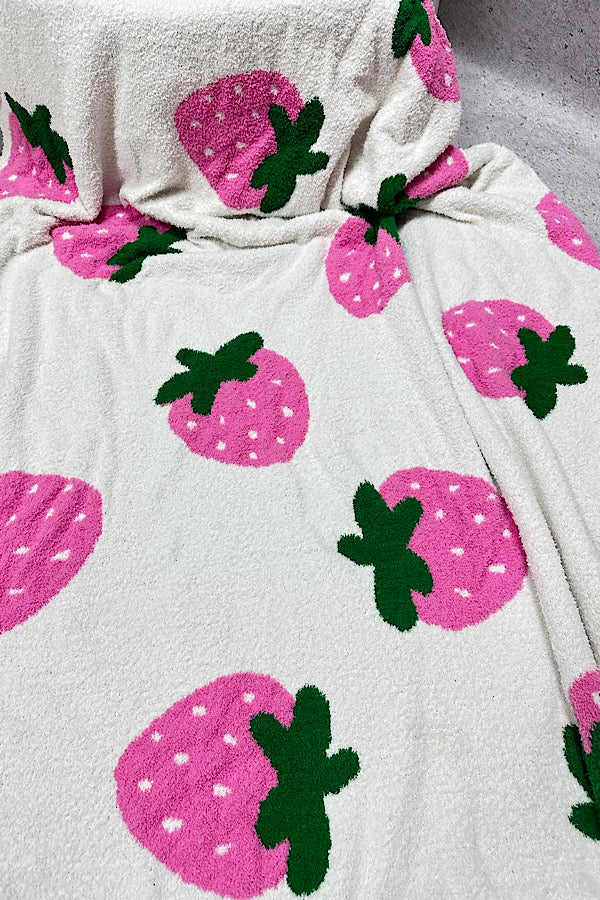 Strawberry Luxury Blanket