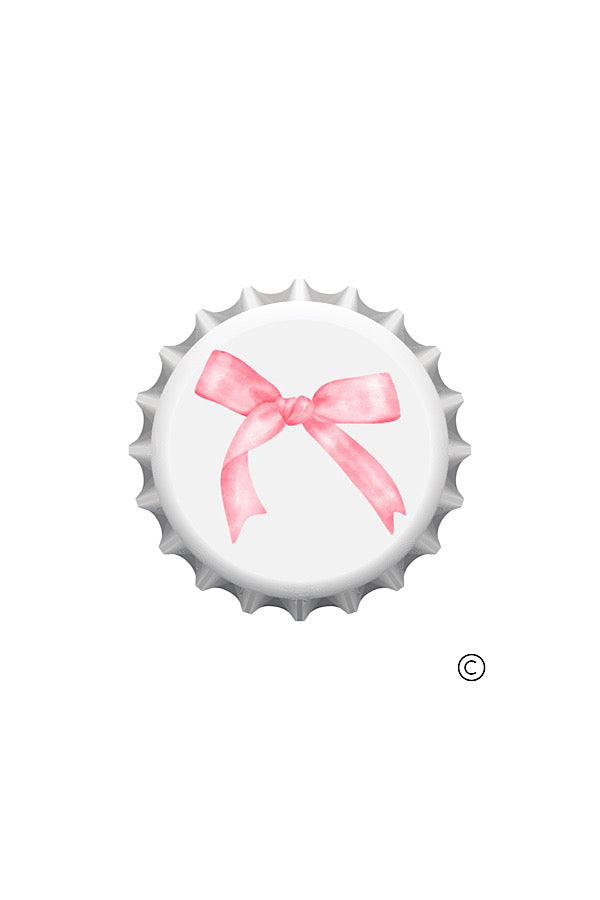 ETA 8/30 - Pink Bow Bottle Cap Pin