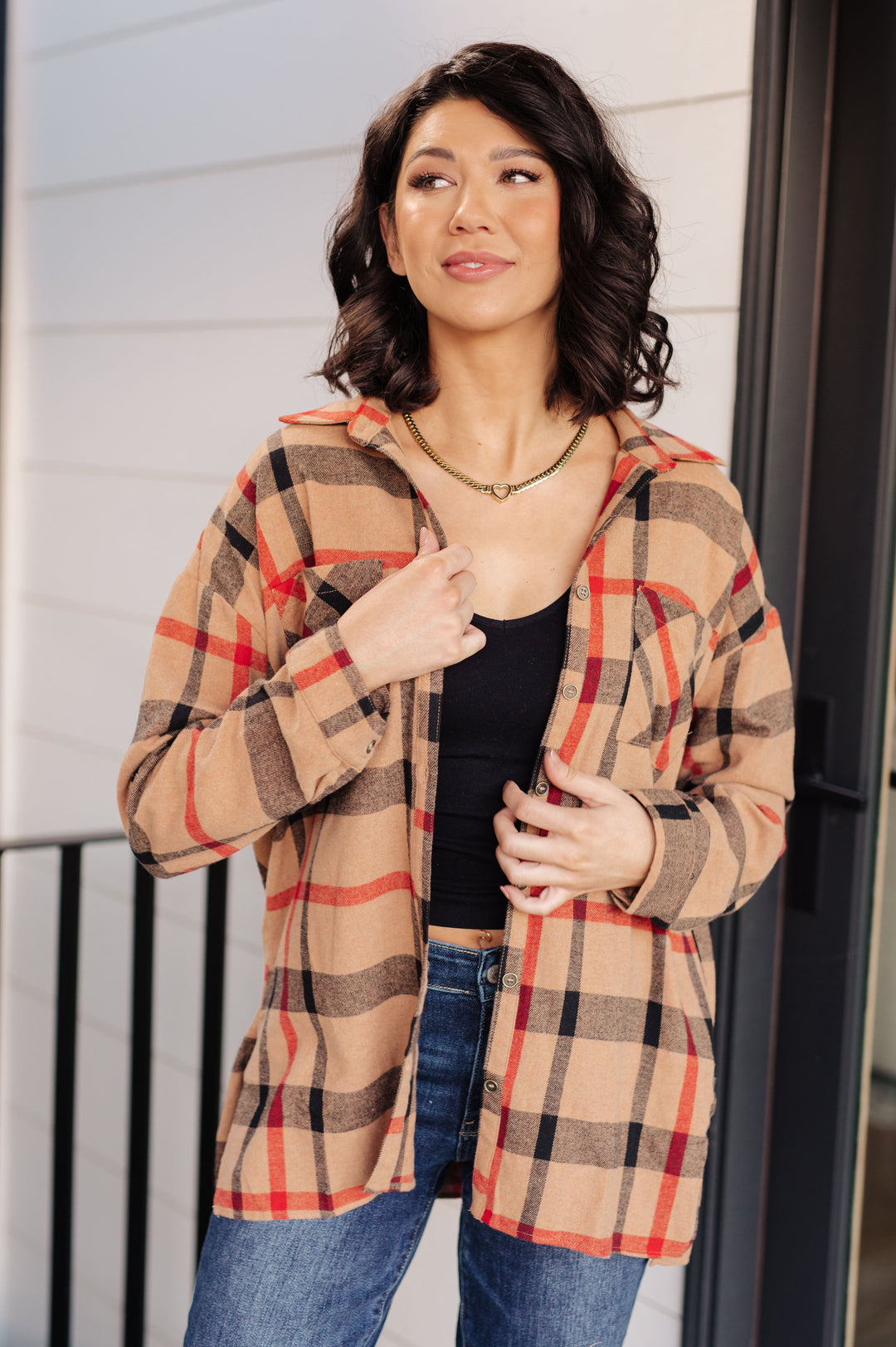 Womens - Is It Really Oversized Plaid Button Up