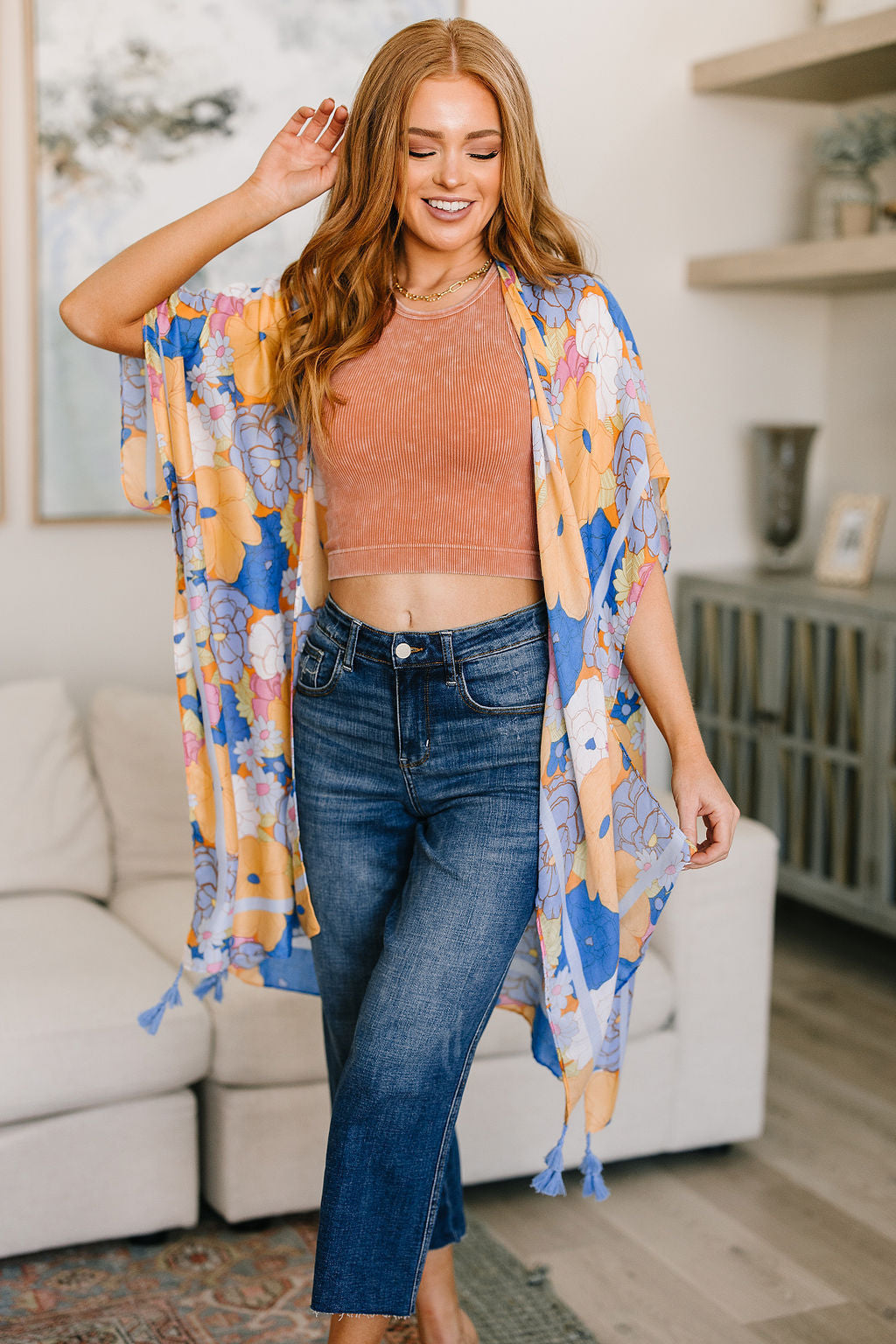 Womens - Island Living Floral Kimono