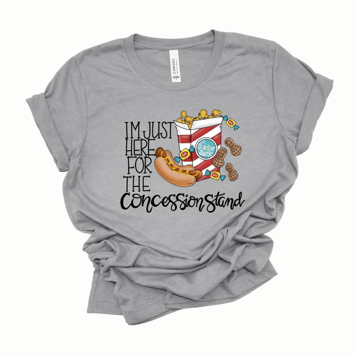 T-shirt - Just Here For The Concession Stand Graphic Tee