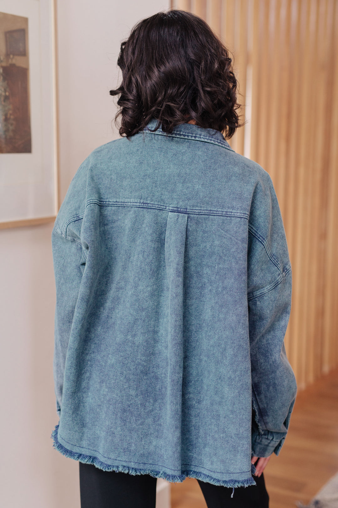 Womens - Just In Case Mineral Wash Shacket
