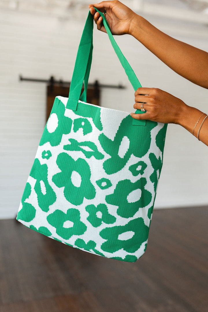 Womens - Lazy Daisy Knit Bag In Green