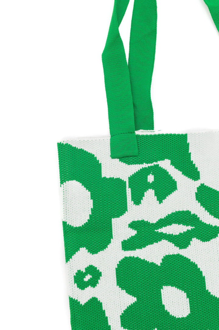Womens - Lazy Daisy Knit Bag In Green