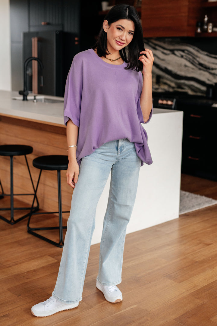 Womens - Lilac Whisper Dolman Sleeve Top