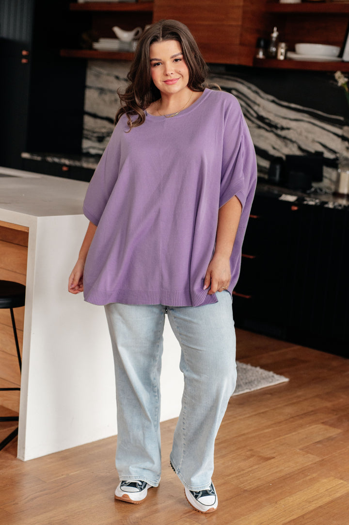 Womens - Lilac Whisper Dolman Sleeve Top