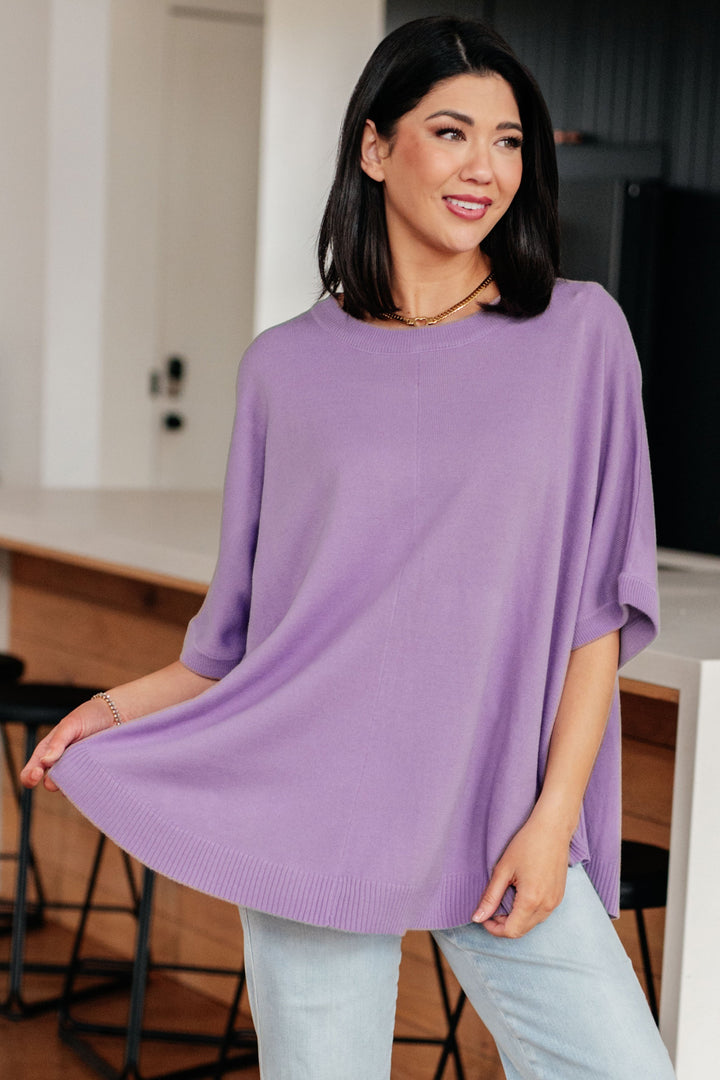 Womens - Lilac Whisper Dolman Sleeve Top