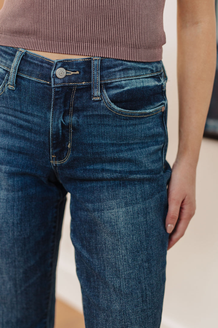 Womens - London Midrise Cuffed Boyfriend Jeans