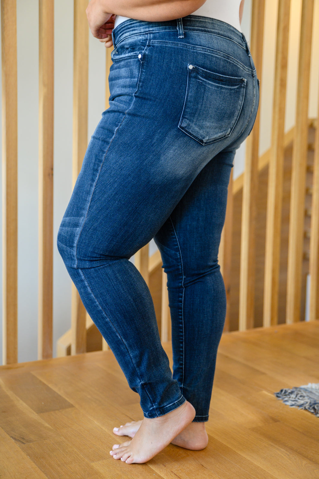 Womens - Loraine Pin Tack Skinny Jeans