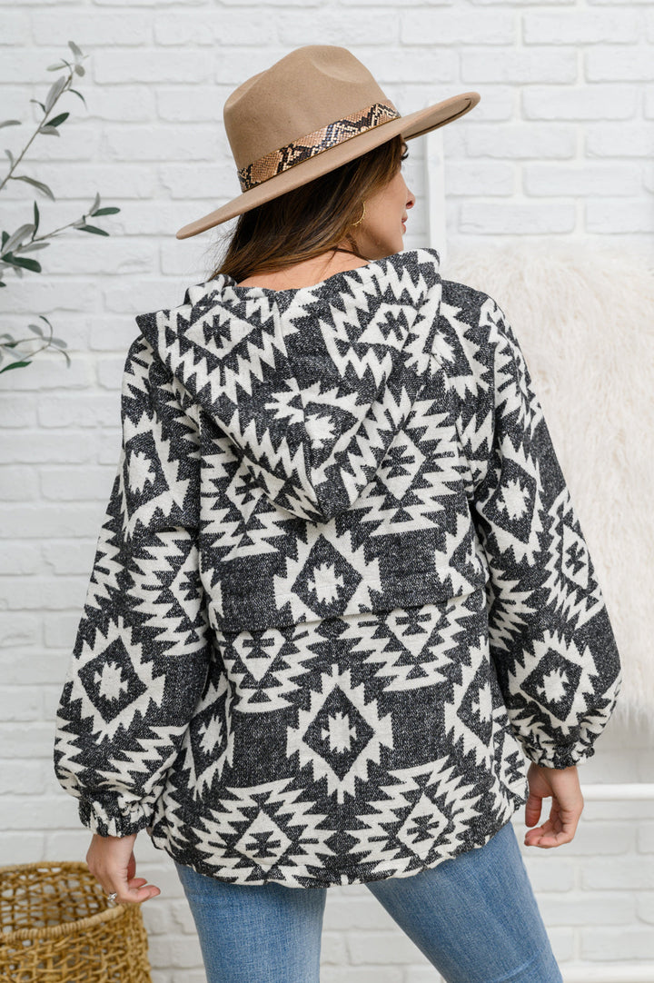 Womens - Lounge Day Hoodie In Black & White