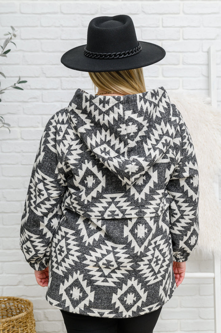 Womens - Lounge Day Hoodie In Black & White