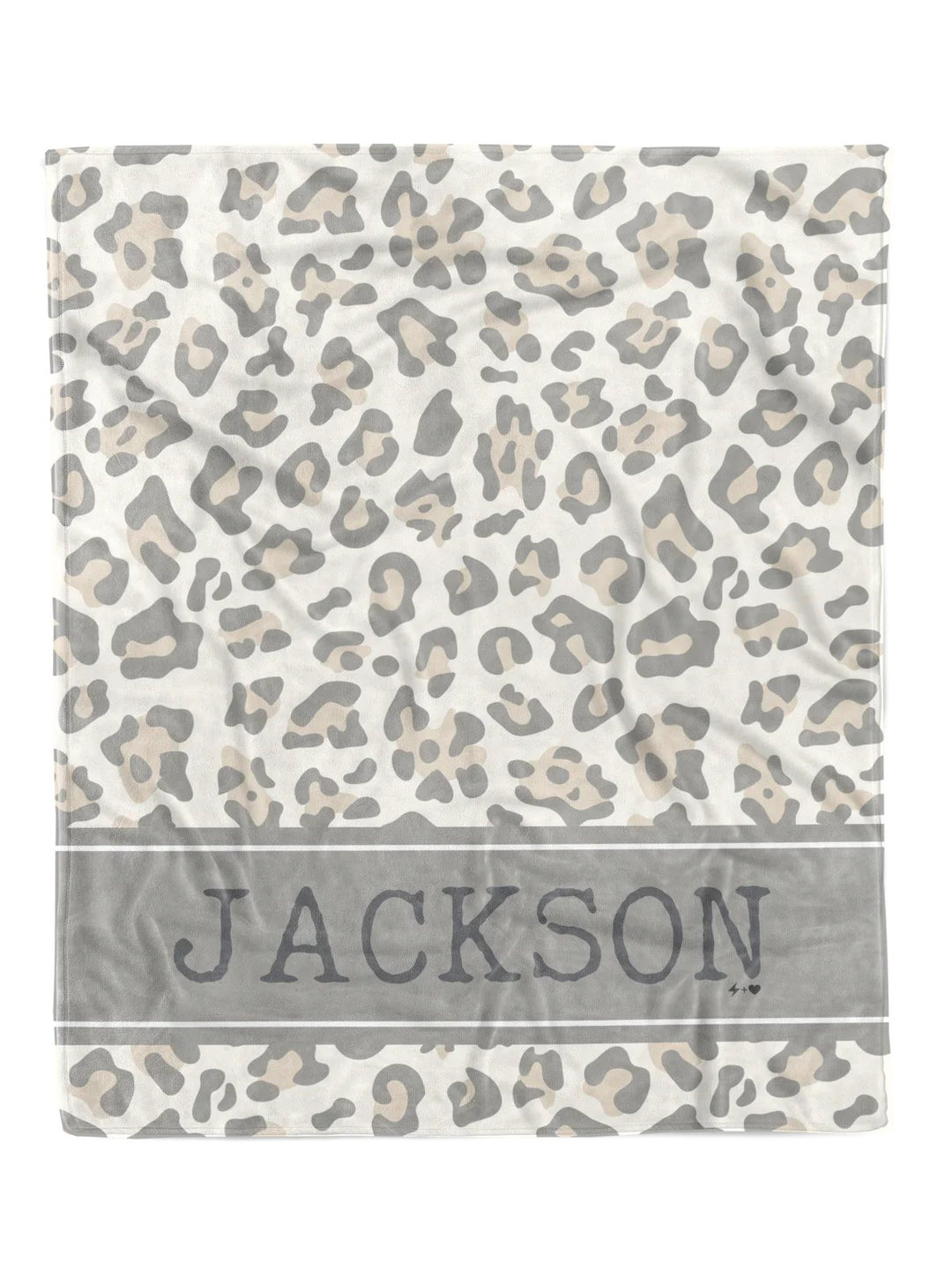 Womens - PREORDER: Cream Leopard Custom Minky Blanket
