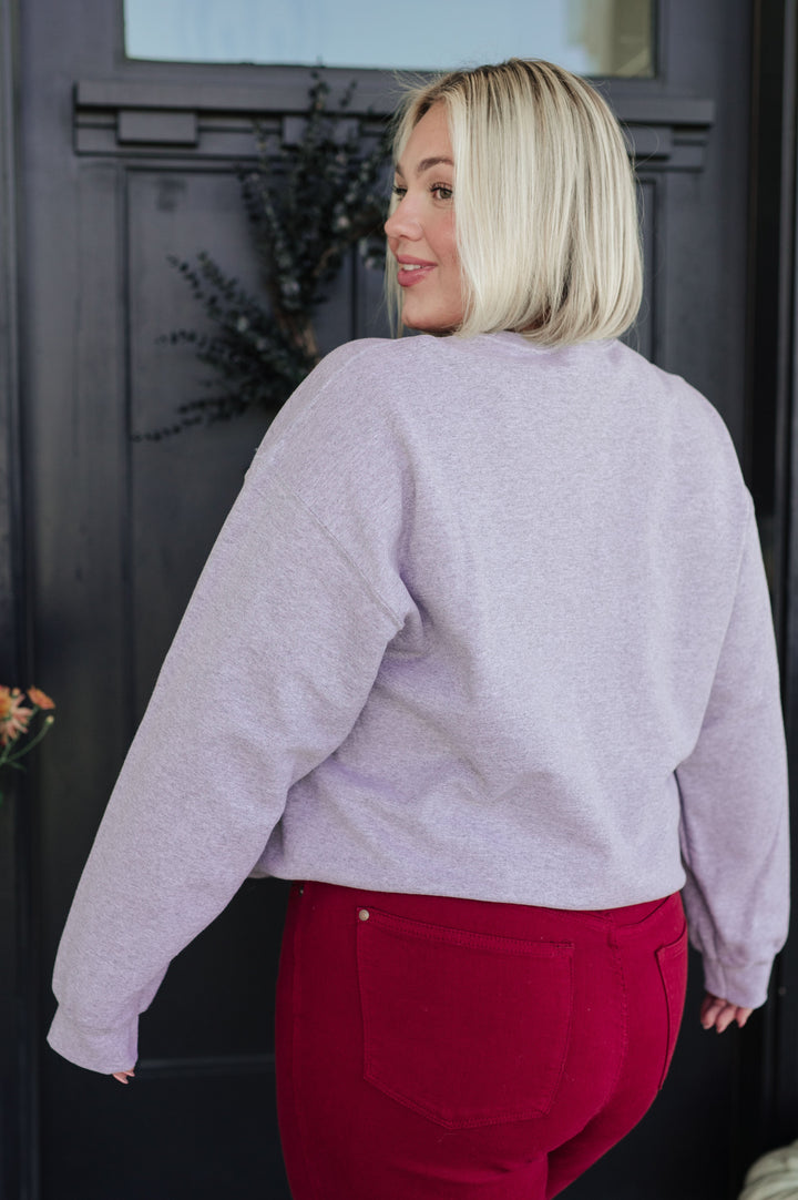 Womens - Merry Christmas Sweatshirt In Grey