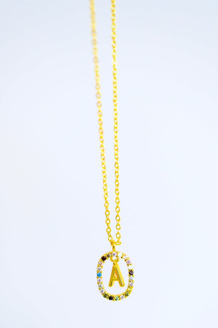 Womens - Mi Amor Gold Dipped Initial Necklace