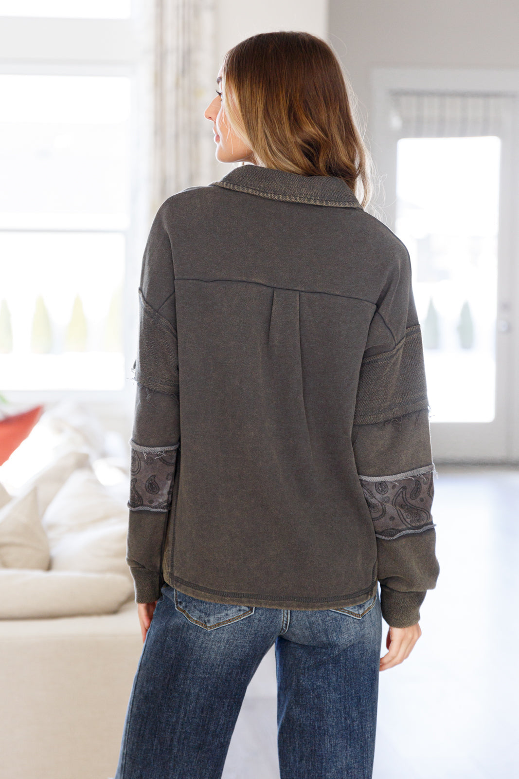 Tops - Moonstone Mineral Wash Pullover