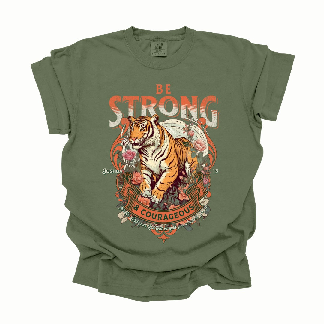 T-shirt - Be Strong And Courageous Graphic Tee