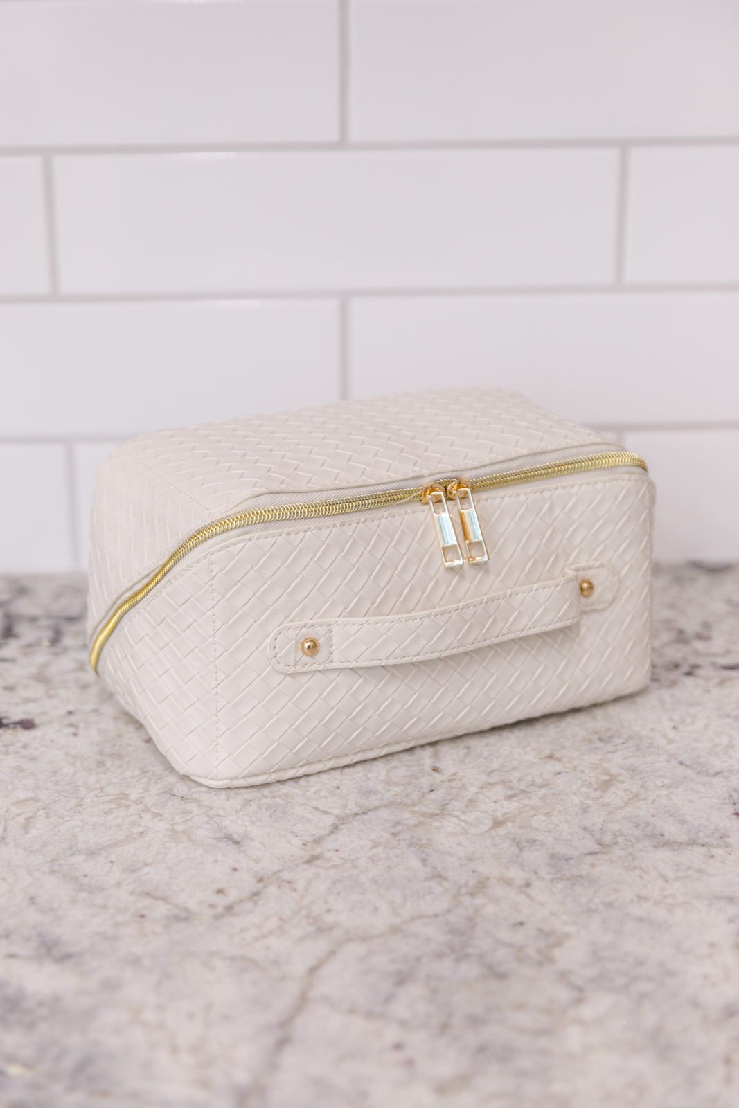 Womens - New Dawn Large Capacity Cosmetic Bag In White
