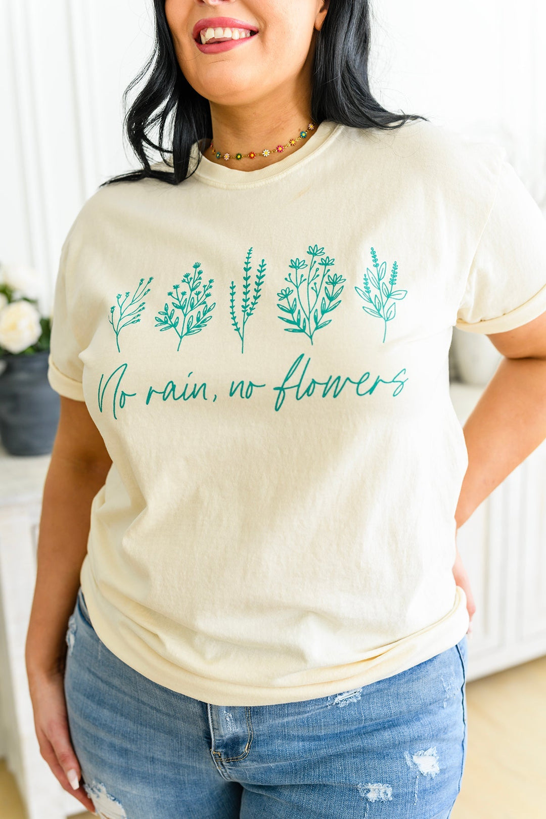 Womens - No Rain No Flowers
