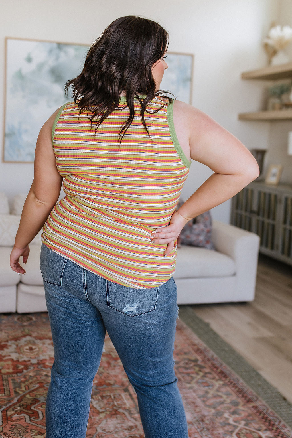 Tops - Now And Forever Striped Tank