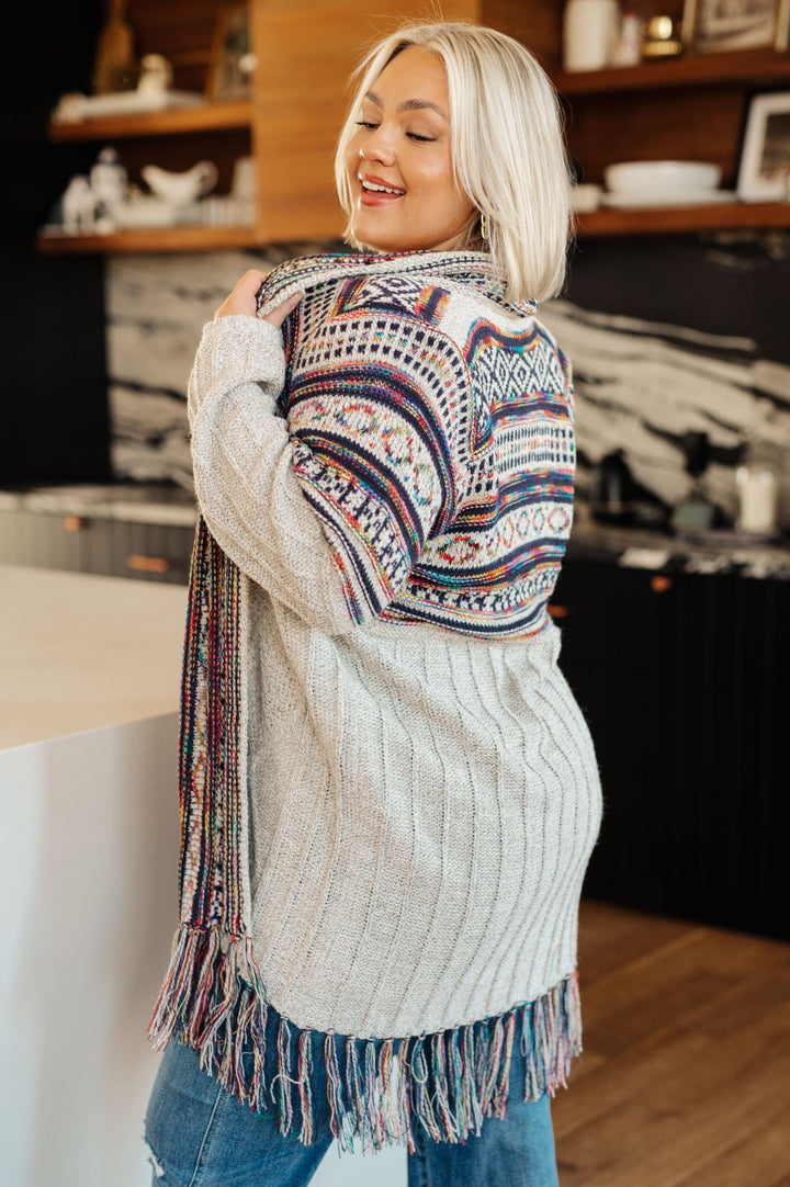 Womens - Oh So Lucky Fringe Cardigan