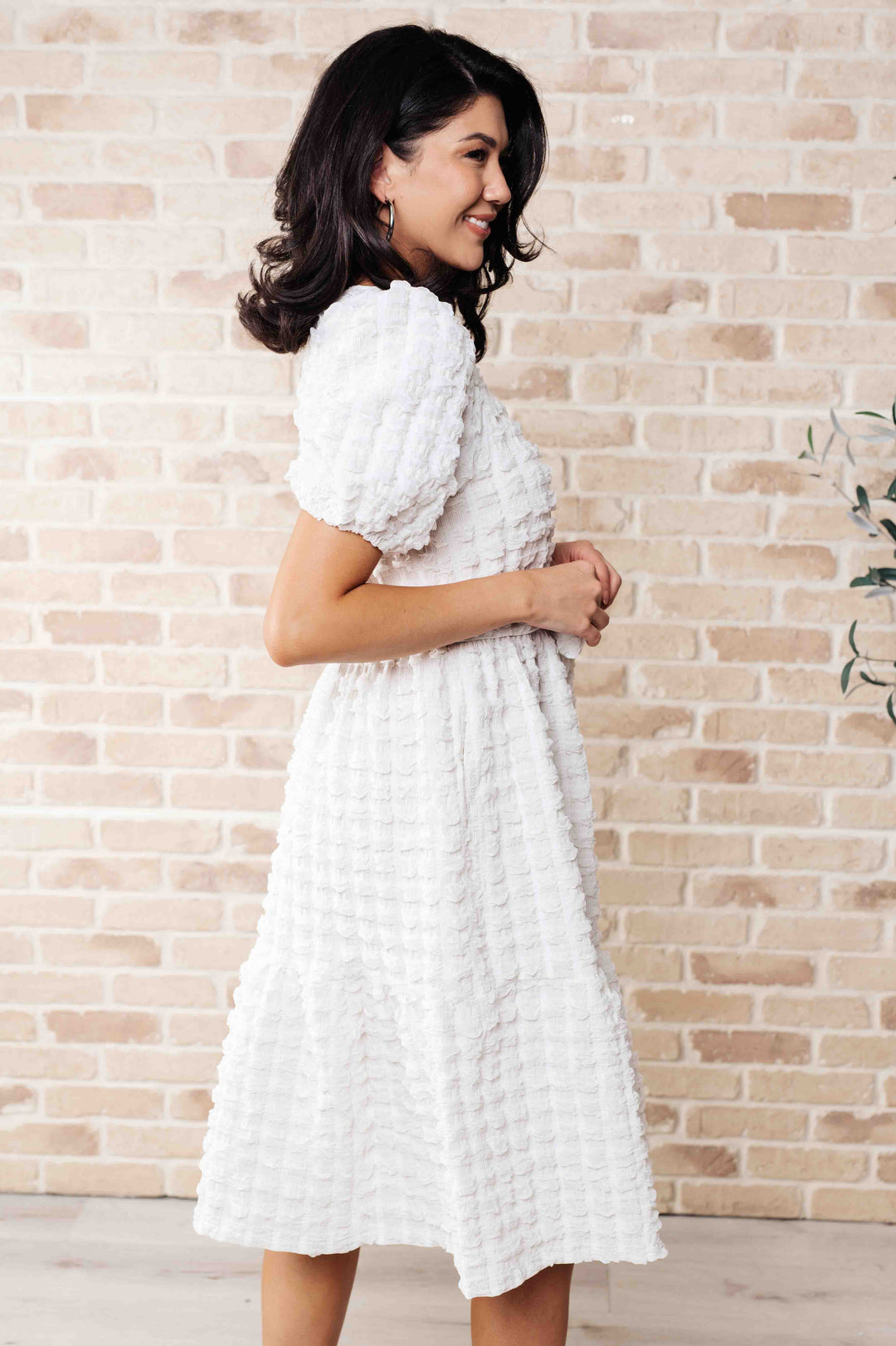 Womens - On Cloud Nine Bubble Midi Dress