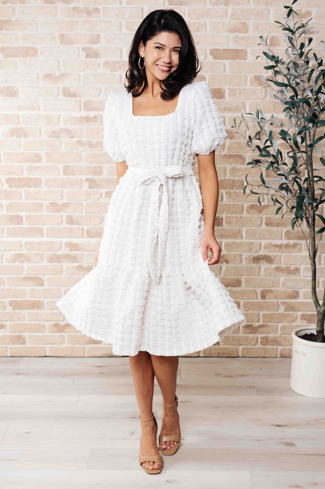 Womens - On Cloud Nine Bubble Midi Dress