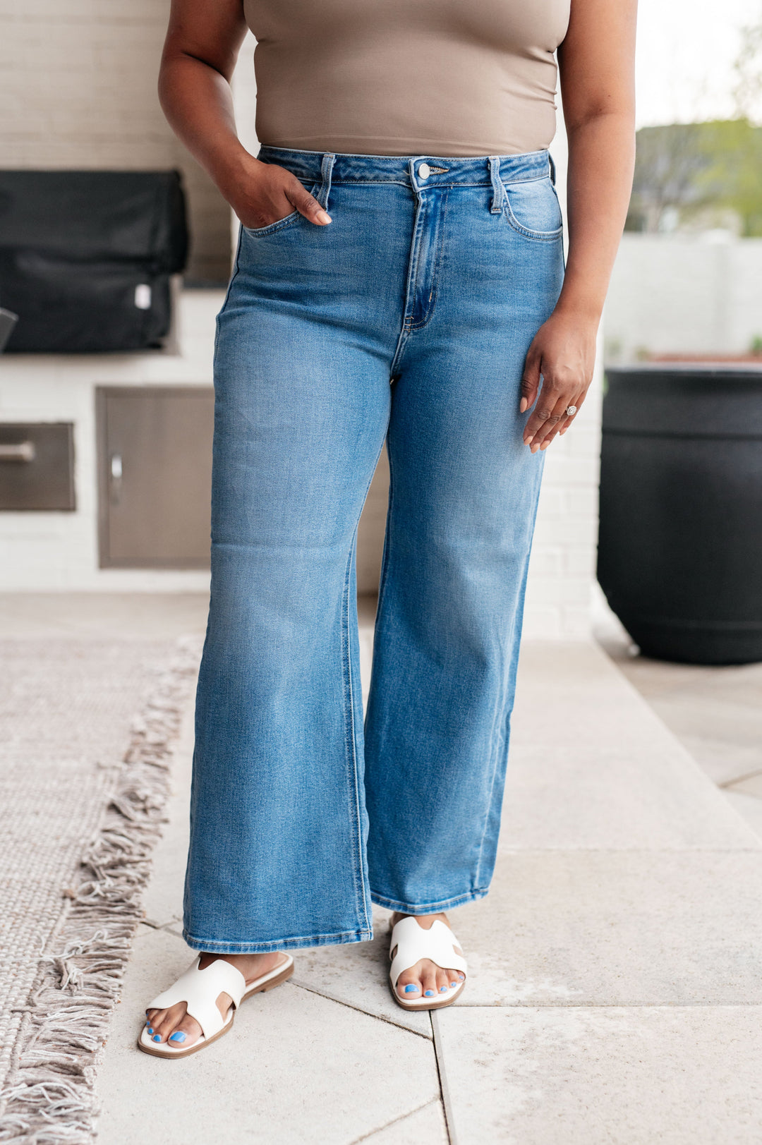 Womens - PREORDER: High Rise Wide Leg Jeans In Three Colors