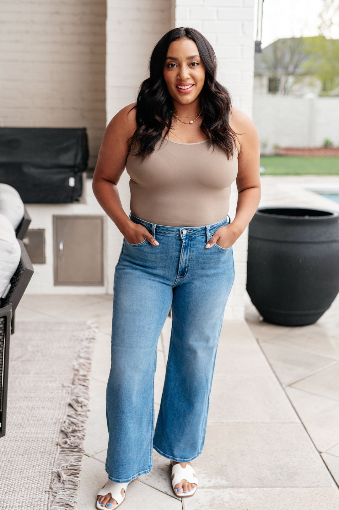 PREORDER: High Rise Wide Leg Jeans in Three Colors