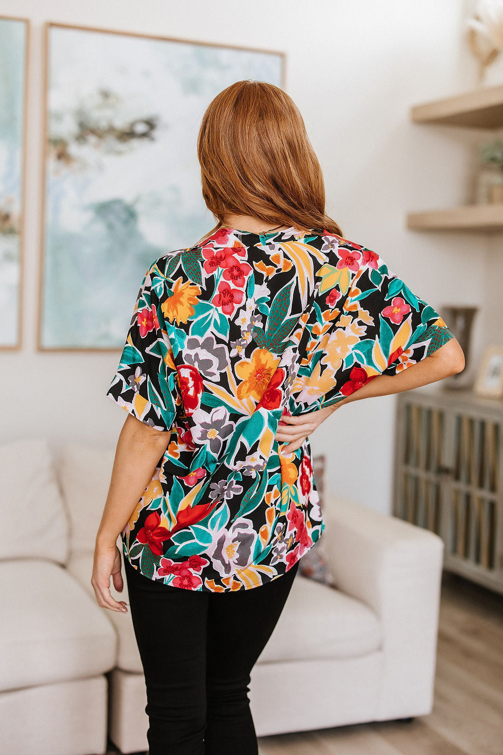 Womens - Pretty In Paradise Floral Blouse