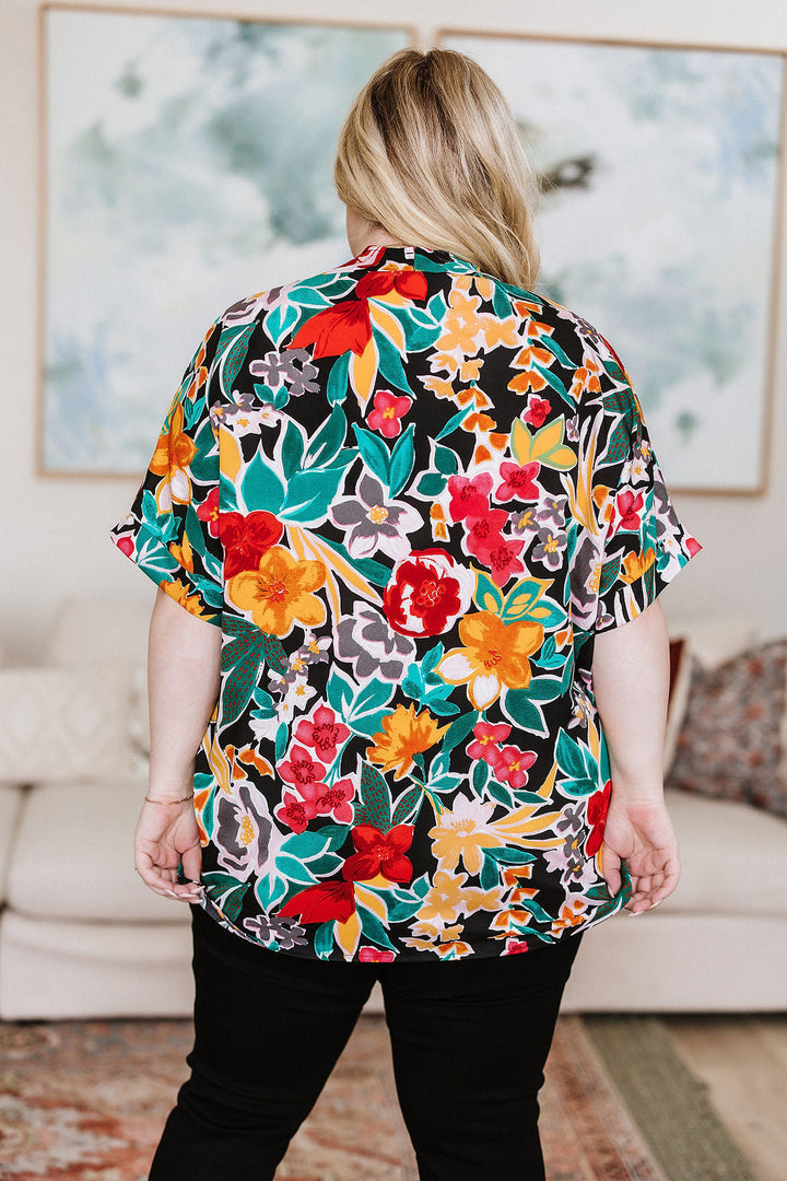 Womens - Pretty In Paradise Floral Blouse